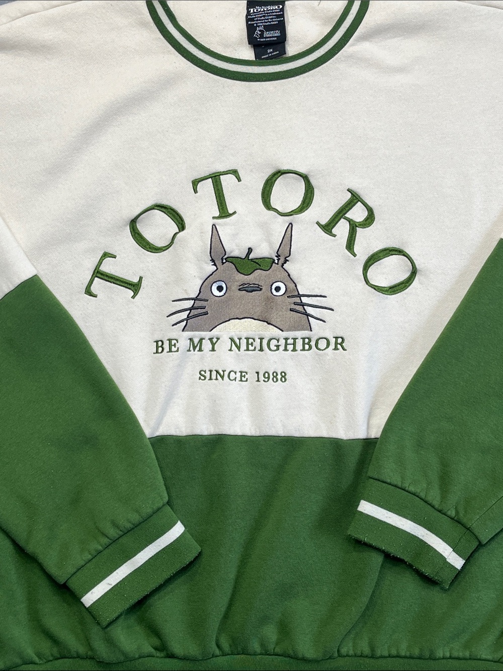 Studio Ghibli My Neighbor Totoro Varsity Sweatshirt 2X Her Universe